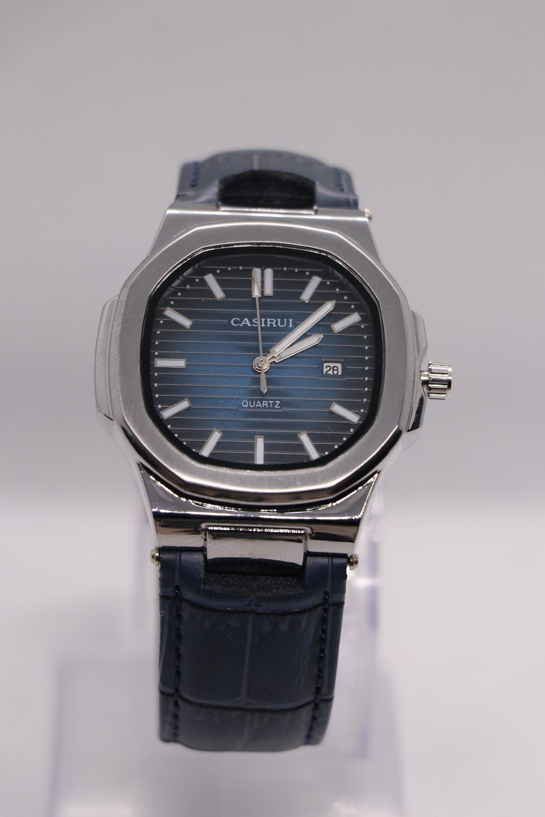 Casirui Blue Dial Blue Leather Strap Men's Watch