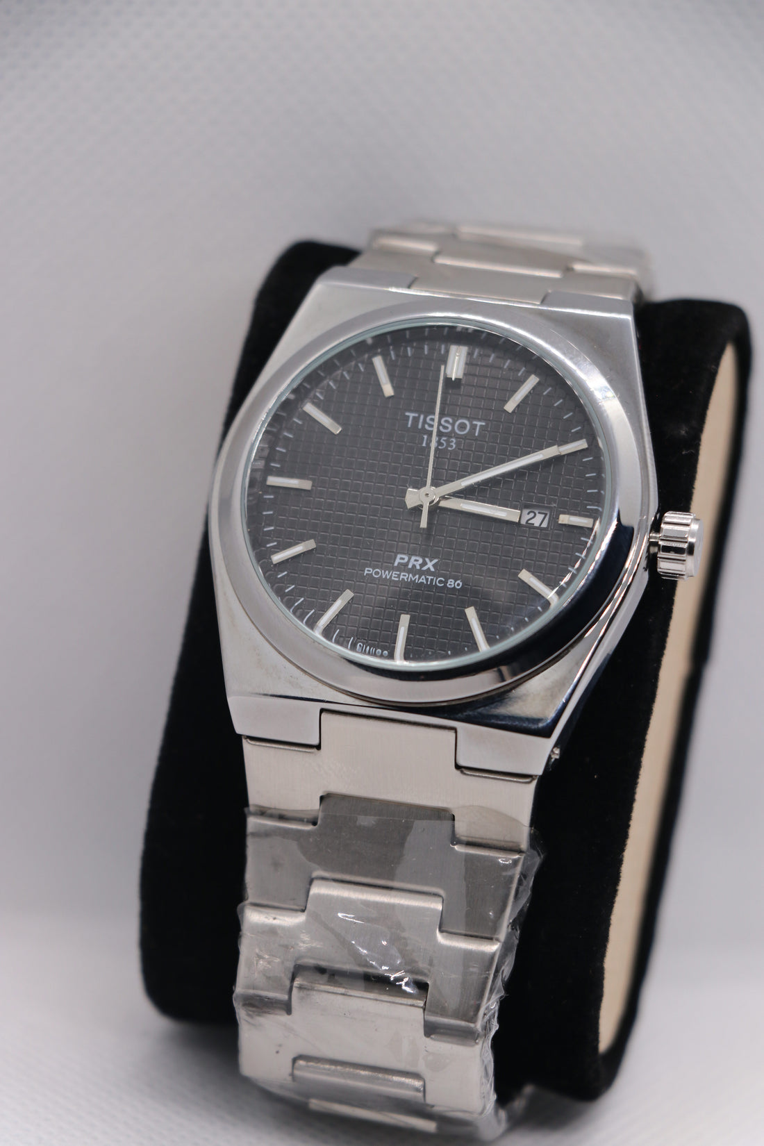 Tissot PRX Black Dial Stainless Steel Men's Watch