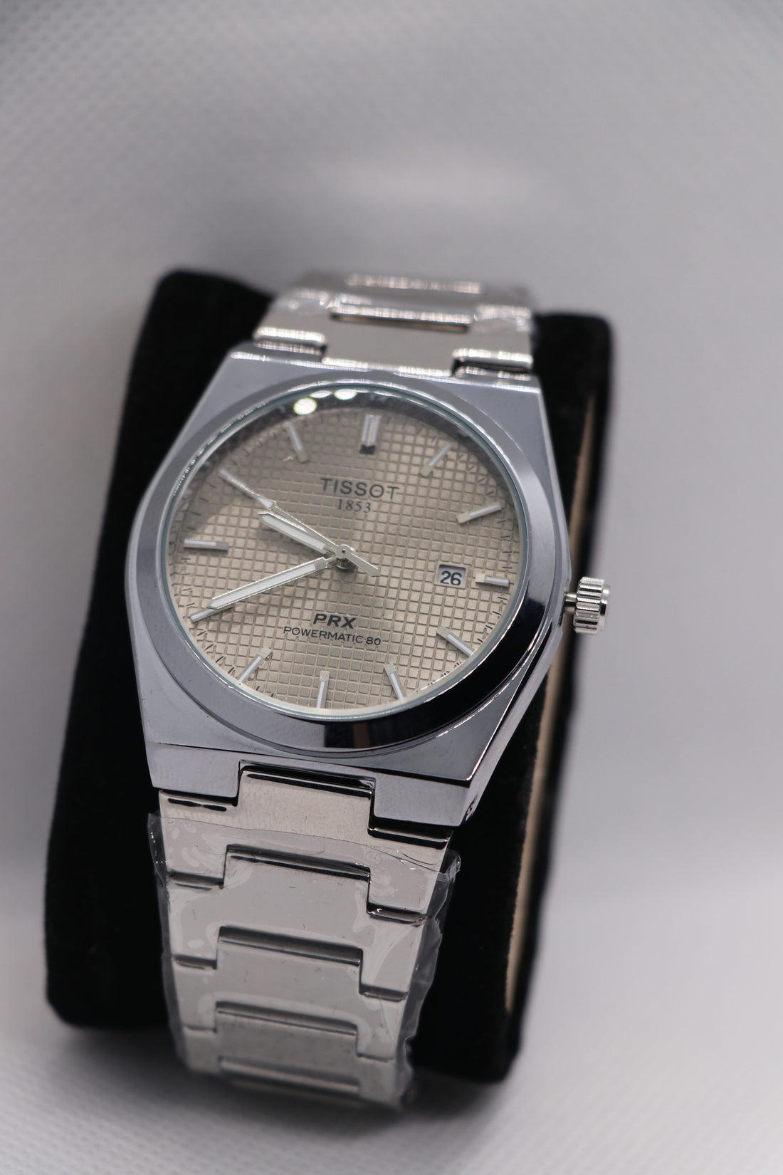 Semi automatic Tissot PRX Beige Dial Stainless Steel Men's Watch