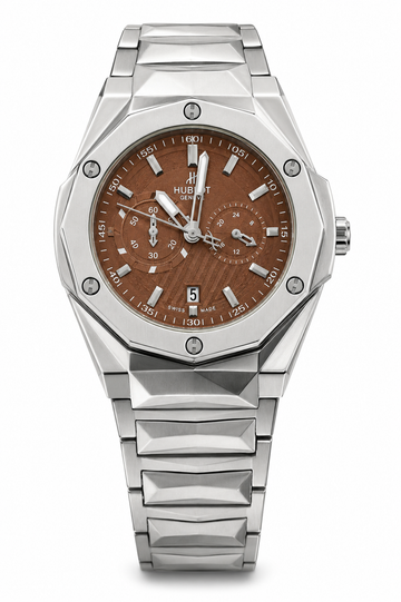 Hublot Brown Dial Stainless Steel Men's Watch