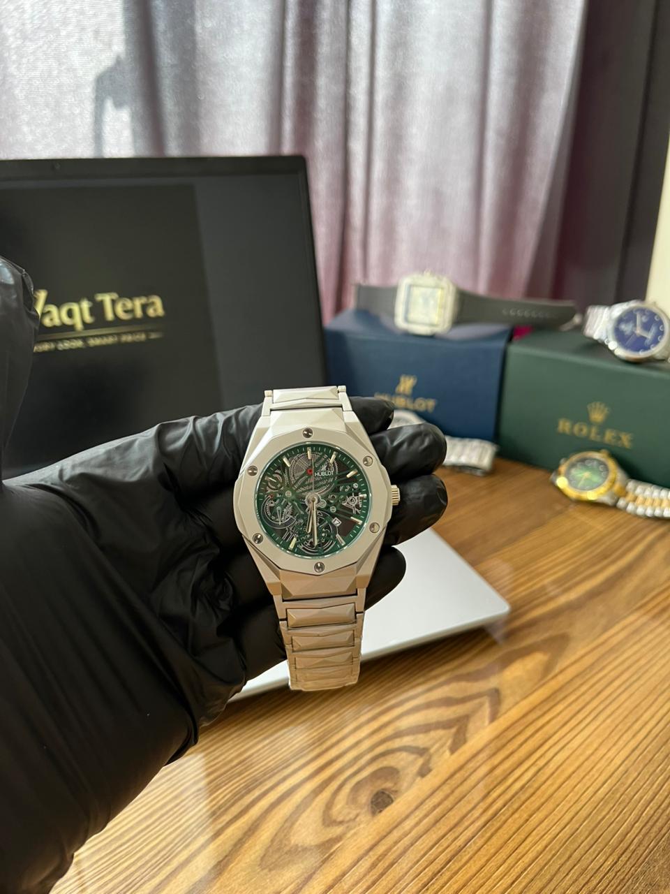 Green Prime Skeleton Watch