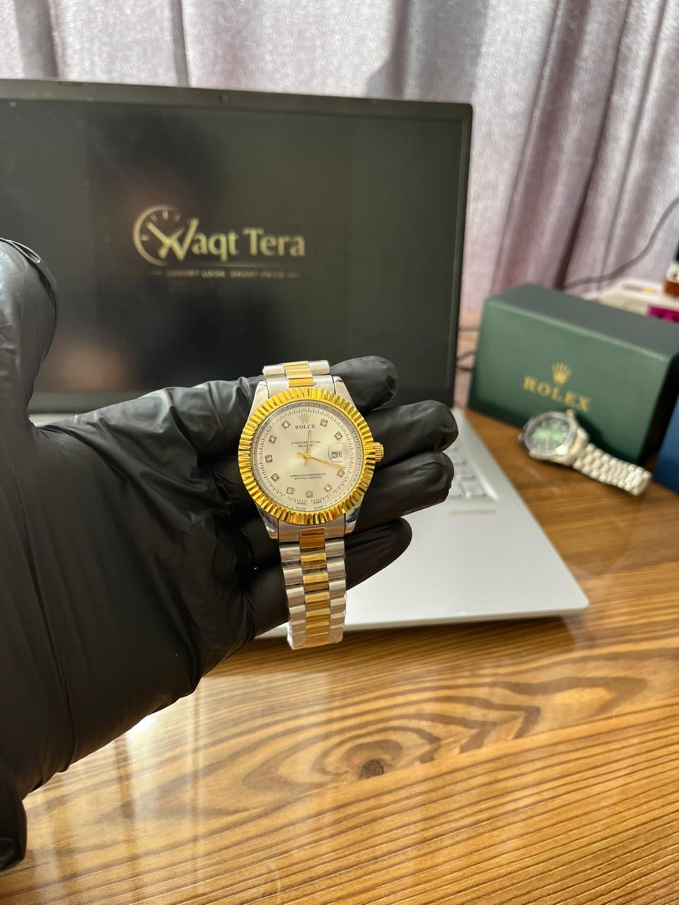 Gold Royal Watch – White Dial